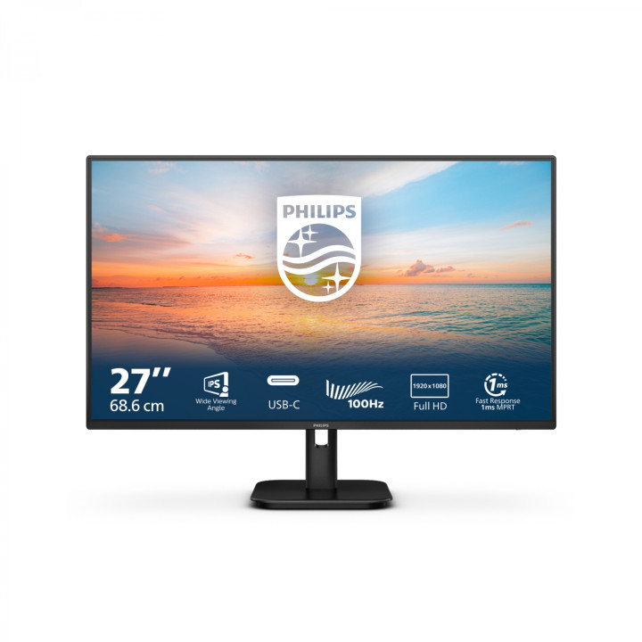 Philips 1000 series 27E1N1300A/00 27" 1920 x 1080 Pixeles Full HD LCD Negro Monitor