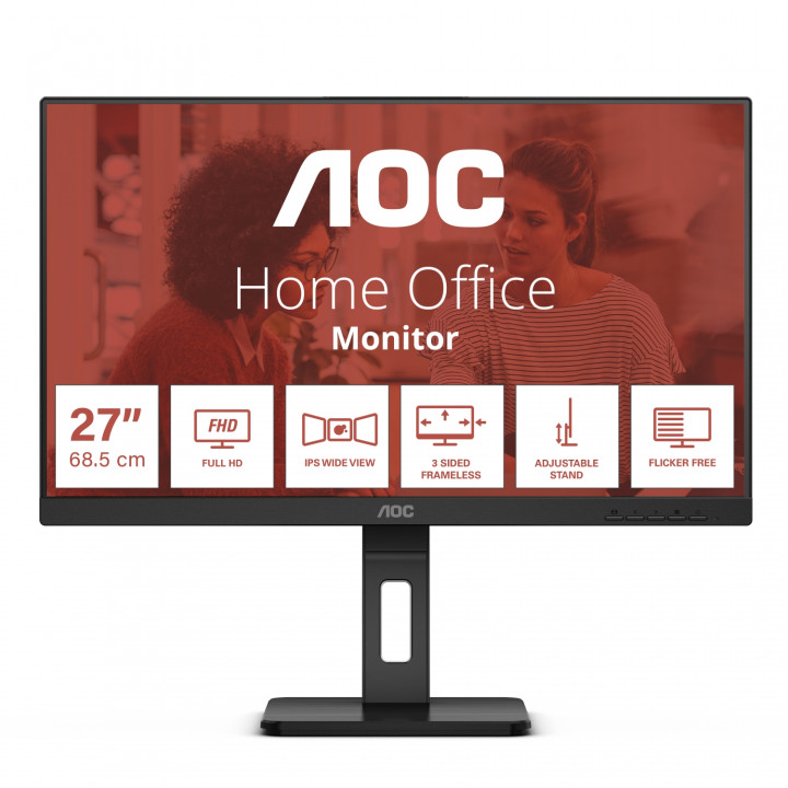 AOC E3 27E3QAF pantalla para PC 68,6 cm (27") 1920 x 1080 Pixeles Negro