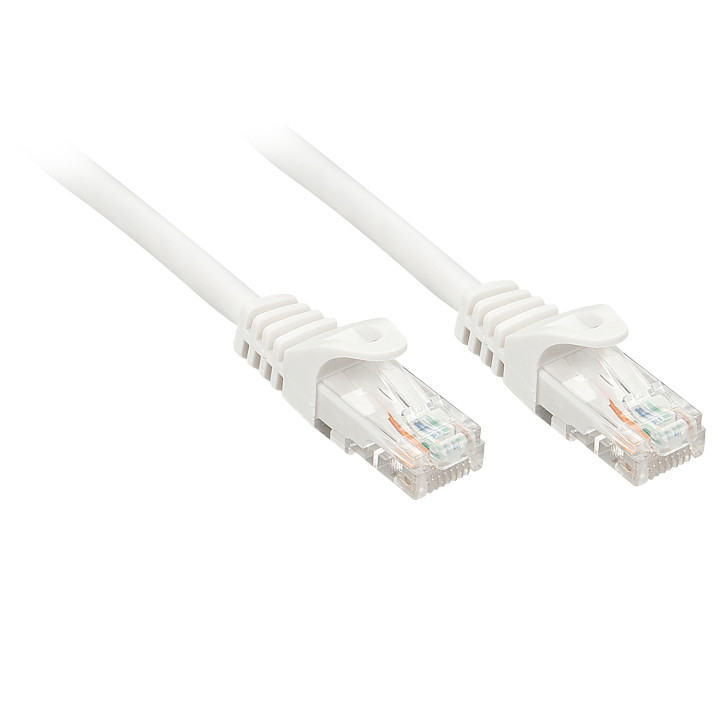 Lindy Rj45/Rj45 Cat6 0.5m cable de red Blanco 0,5 m U/UTP (UTP)