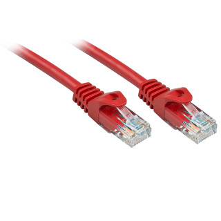 Lindy Rj45/Rj45 Cat6 0.3m cable de red Rojo 0,3 m U/UTP (UTP)
