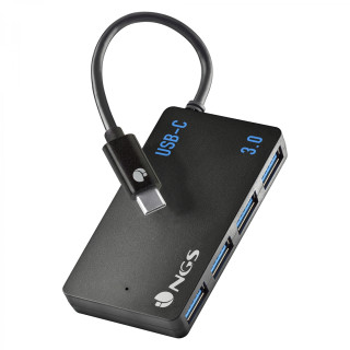 NGS WONDER IHUB4 USB 3.2 Gen 1 (3.1 Gen 1) Type-A 480 Mbit/s Negro