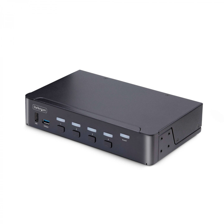 StarTech.com Switch Conmutador KVM DisplayPort de 4 Puertos - 8K60/4K144 - para Un Monitor - DP 1.4 - 2x USB 3.0 - 4x...