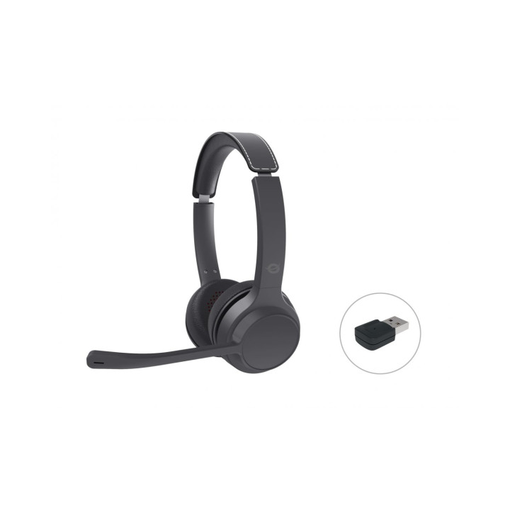 Conceptronic POLONA04BA auricular y casco Auriculares Inalámbrico y alámbrico Diadema Llamadas/Música USB Tipo C...