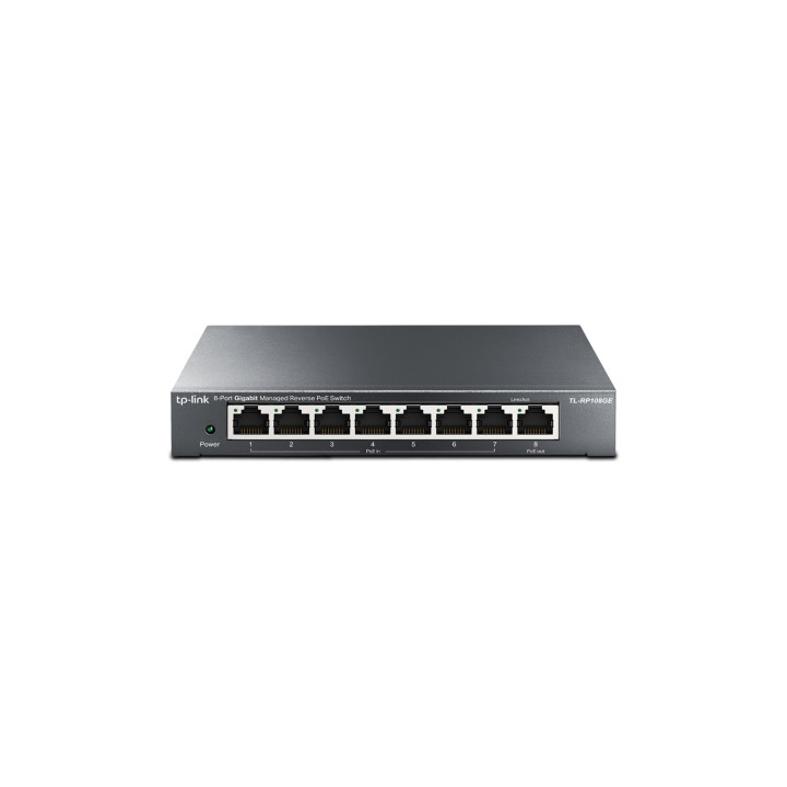 TP-Link TL-RP108GE switch Gestionado L2 Gigabit Ethernet (10/100/1000) EnergÍ­a sobre Ethernet (PoE) Negro