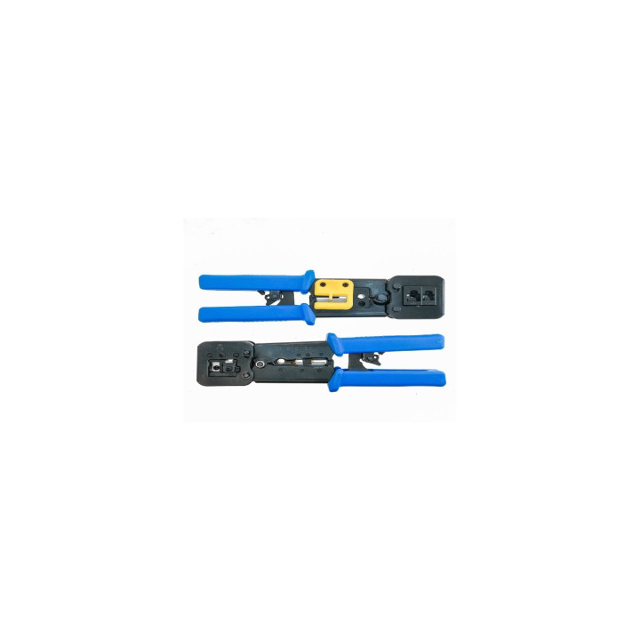 Lanberg NT-0204 crimpadora Herramienta para prensar Negro, Azul