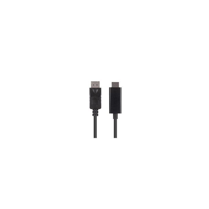 Lanberg CA-DPHD-11CC-0010-BK cambiador de género para cable DisplayPort HDMI Negro
