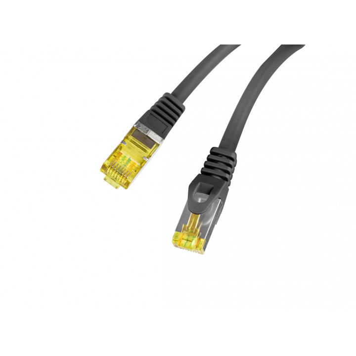 Lanberg PCF6A-10CU-0050-BK cable de red Negro 0,5 m Cat6a S/FTP (S-STP)