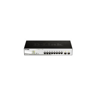 D-Link DGS-1210-08P Gestionado L2 Gigabit Ethernet (10/100/1000) EnergÍ­a sobre Ethernet (PoE) Negro