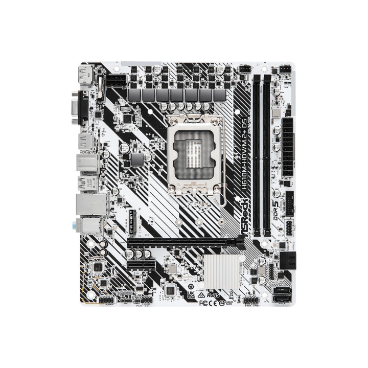 Asrock H610M-HDV/M.2+ D5 Intel H610 LGA 1700 micro ATX Placa Base
