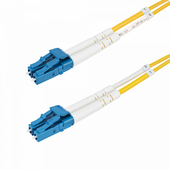 StarTech.com Cable de Fibra Í“ptica Dúplex LC a LC (UPC) OS2 Monomodo de 10m - 9/125Âµm - 10G - Resistente a Dobleces -