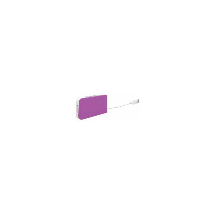 HUB APPROX USB 2.0 4 PUERTOS PURPURA APPHT4P