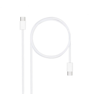 Nanocable Cable USB-C 2.0 60W 3A, USB-C/M-USB-C/M, Blanco, 1 m