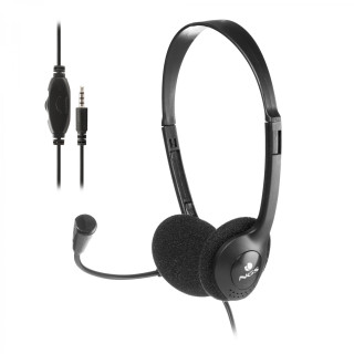 NGS MS103 MAX Auriculares Alámbrico Diadema Llamadas/Música Negro