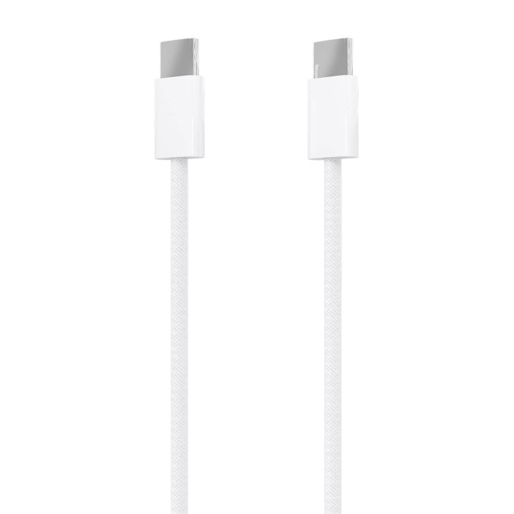 AISENS Cable USB 2.0 3A 60W Apple, tipo USB-C/M-USB-C/M, Blanco, 2.0m