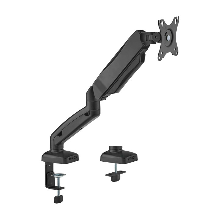 AISENS Soporte De Mesa Pro Contrapeso Giratorio E Inclinable Para Monitor/TV 9kg (3 Pivotes, 1 Brazo) De 17-32, Negro
