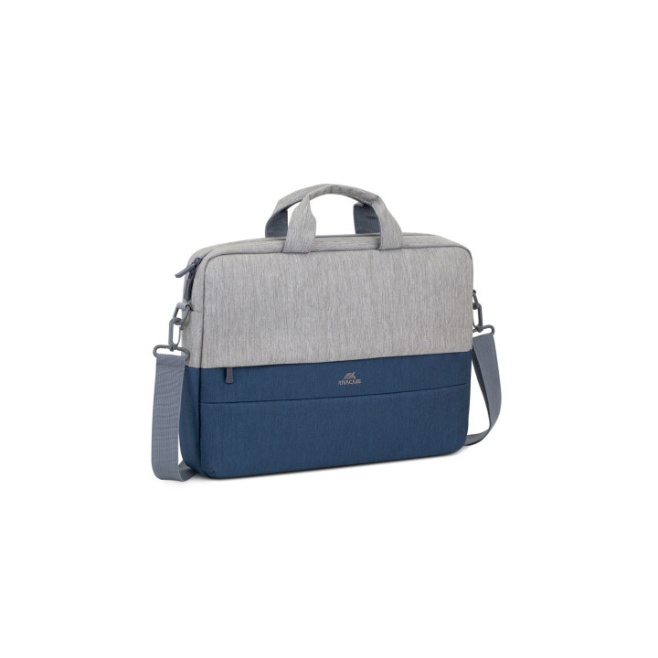 Rivacase 7532 39,6 cm (15.6") Maletín Azul, Gris