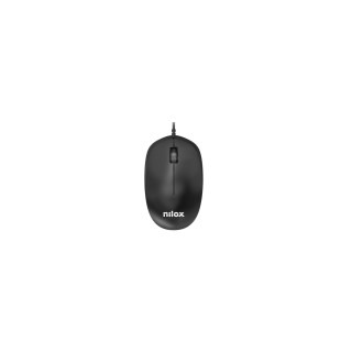 Nilox MOUSB1012 ratón USB tipo A Óptico 1200 DPI