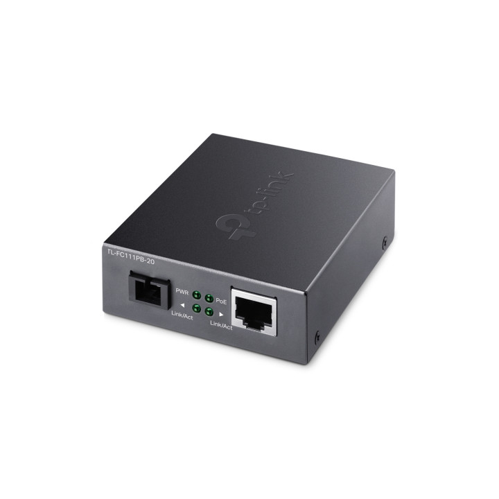 TP-Link TL-FC111PB-20 convertidor de medio 100 Mbit/s Negro