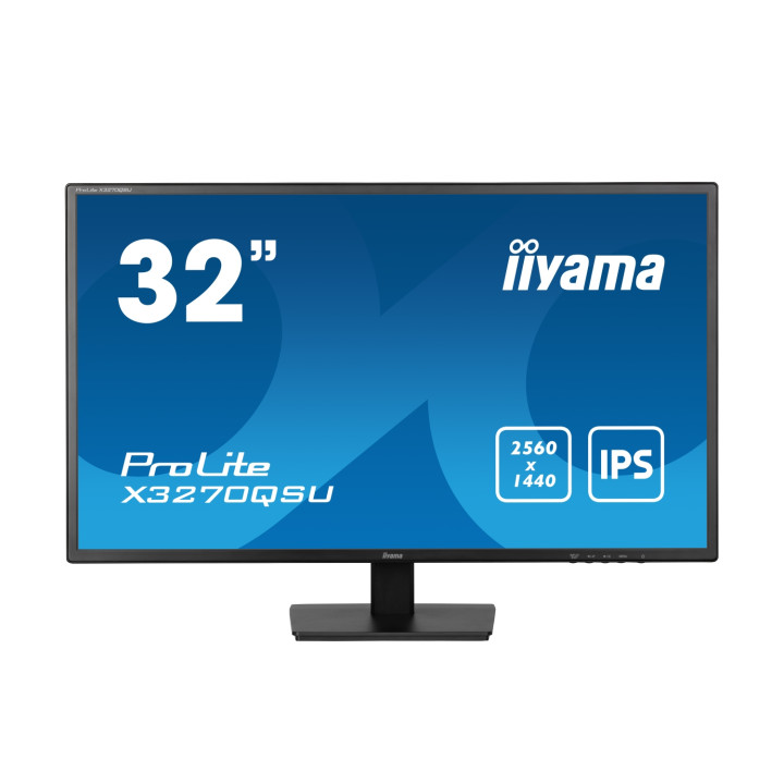 iiyama ProLite X3270QSU-B1 pantalla para PC 81,3 cm (32") 2560 x 1440 Pixeles Wide Quad HD LED Negro