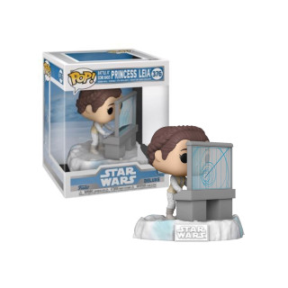 Funko pop deluxe star wars princesa leia en la batalla de la base en echo 45901