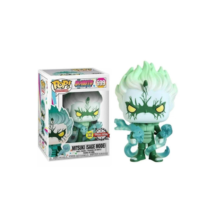 Funko pop animacion boruto mitsuki sage mode brillo en la oscuridad glow in the dark exclusivo dynos 46079