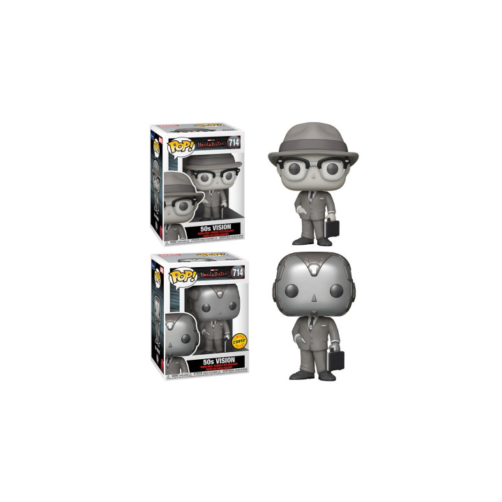 Funko pop marvel wandavision vision 50s b&w chase