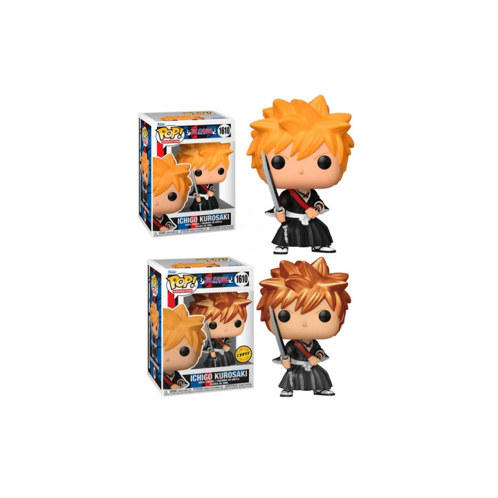 Funko pop animacion bleach ichigo con opcion chase metalica 75508