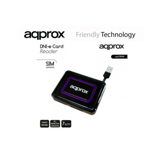 APPROX APPCRDNIB MULTILECTOR DNI-E EXTERNO USB 2.0 NEGRO