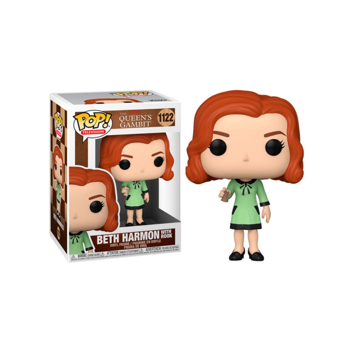 Funko pop series tv gambito de dama queens gambit beth harmon con torre 57689