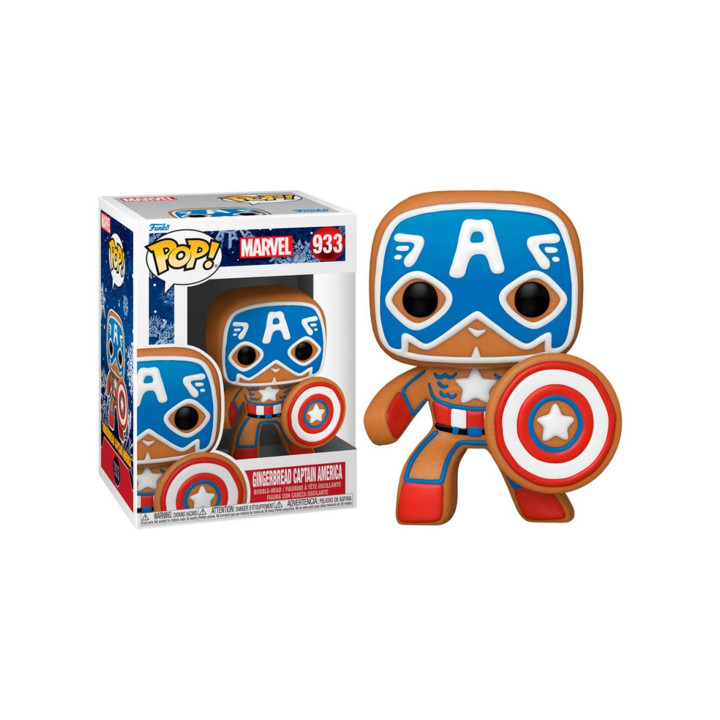 Funko pop marvel navidad galleta jengibre capitan america 50657