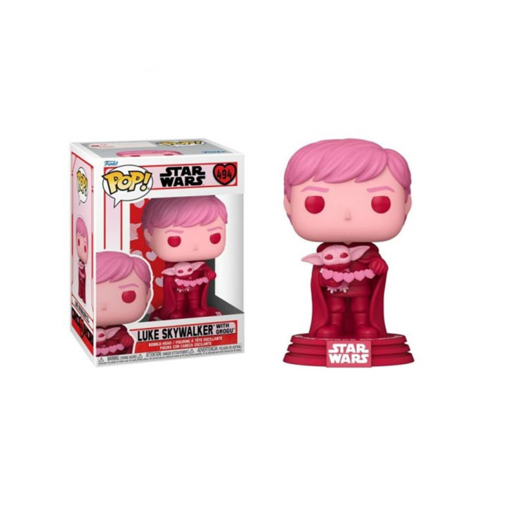 Funko pop star wars the mandalorian san valent?n luke skywalker & grogu 60125