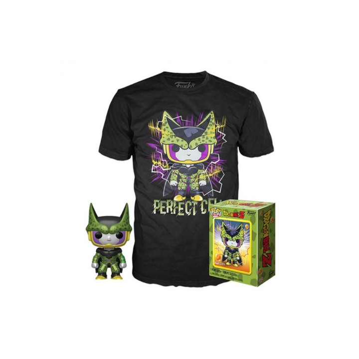 Funko pop dragon ball z celula perfecto + camiseta talla aleatoria ut - 56669