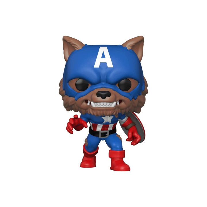 Funko pop marvel capitan america capwolf edicion limitada exclusiva 55506