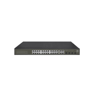 LevelOne GES-2128P switch Gestionado L2 Gigabit Ethernet (10/100/1000) Energía sobre Ethernet (PoE) Negro