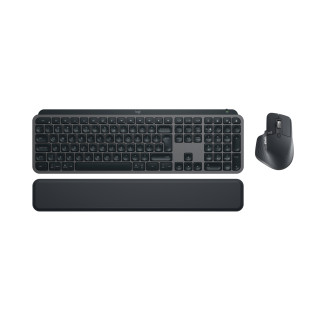 Logitech MX Keys S Combo teclado Ratón incluido Oficina RF Wireless + Bluetooth QWERTY Internacional de EE.UU. Grafito