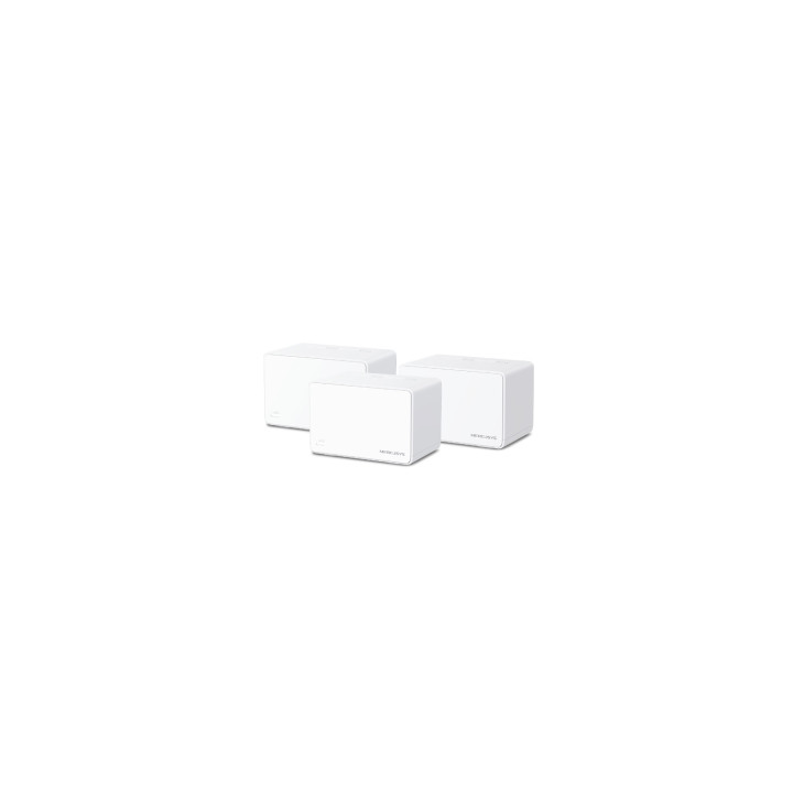 Mercusys Halo H80X(3-pack) Doble banda (2,4 GHz / 5 GHz) Wi-Fi 6 (802.11ax) Blanco Interno