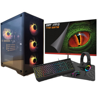 Zone Evil AMD Ryzen 5 4650G/32GB/2 Tb NVMe/Windwos 11 Monitor 24 Teclado raton auriculares y alfombriila Ordenador...