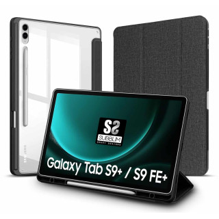 SUBBLIM SUBCST-5SC510 funda para tablet 31,5 cm (12.4") Folio Negro, Transparente