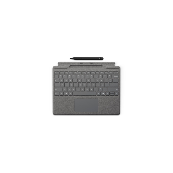 Microsoft Surface Pro Keyboard with Slim Pen for Business QWERTZ Alemán Microsoft Cover port Platino