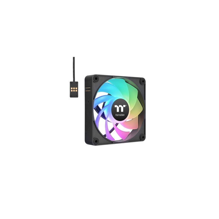 Thermaltake CL-F192-PL12SW-A sistema de refrigeración para ordenador Carcasa del ordenador Ventilador 12 cm Negro 3...
