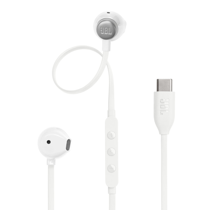 JBL Tune 305C Auriculares Alámbrico Dentro de oído Llamadas/Música USB Tipo C Blanco