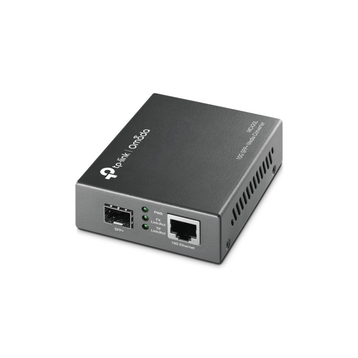TP-Link MC420L convertidor de medio 10000 Mbit/s Multimodo, Monomodo Negro