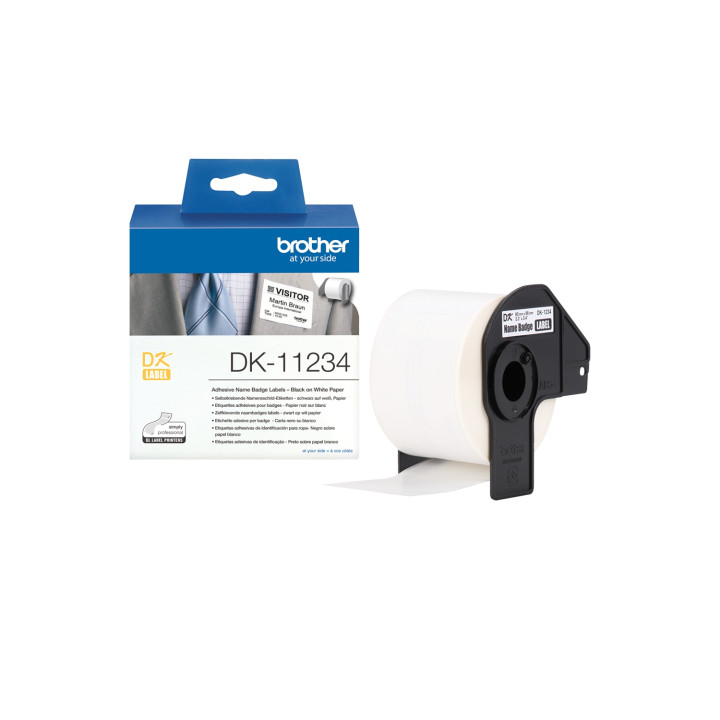 Brother DK-11234 etiqueta de impresora Blanco Etiqueta para impresora autoadhesiva