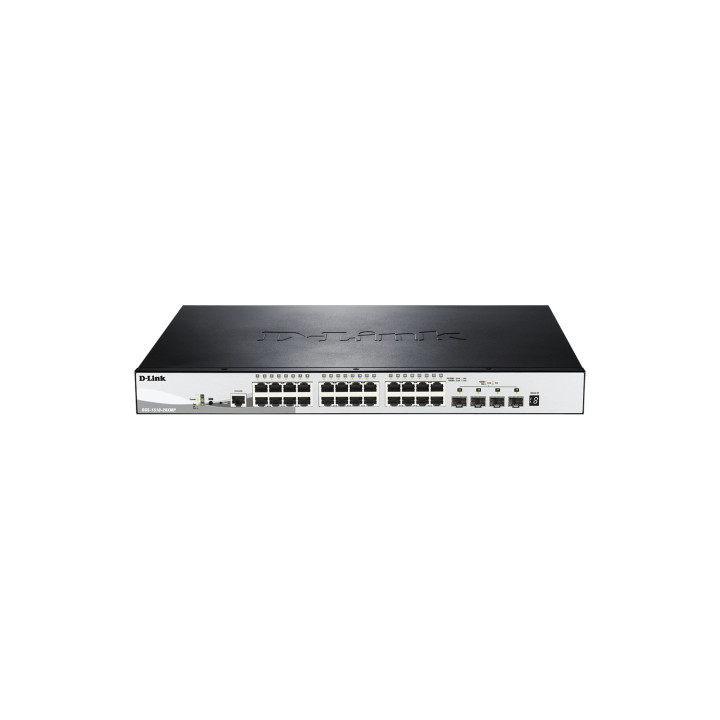 D-Link DGS-1510-28XMP Gestionado L2/L3 Gigabit Ethernet (10/100/1000) Energía sobre Ethernet (PoE) Negro, Gris