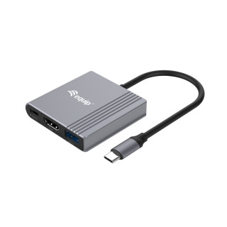 Equip 133488 Adaptador gráfico USB 3840 x 2160 Pixeles Negro, Gris
