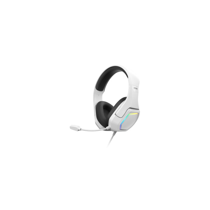 Krom Kopa 7.1 Auriculares Alámbrico Diadema Juego Negro, Blanco