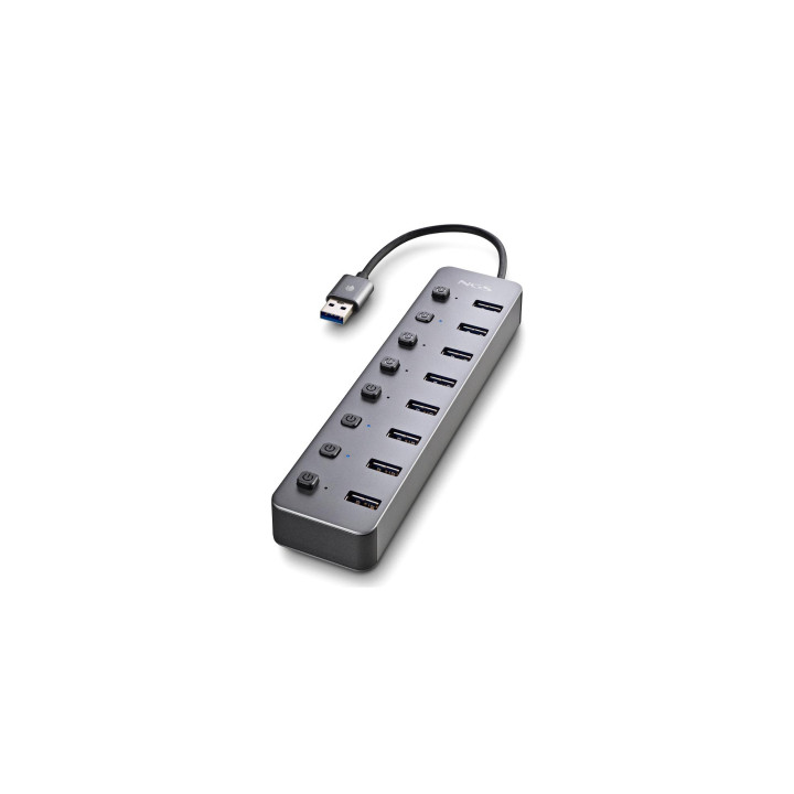 NGS IHUB 8 USB 2.0 Type-A 5000 Mbit/s Negro
