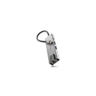 NGS NGS-HUB-0140 hub de interfaz USB 2.0 Type-C 5000 Mbit/s Aluminio, Negro
