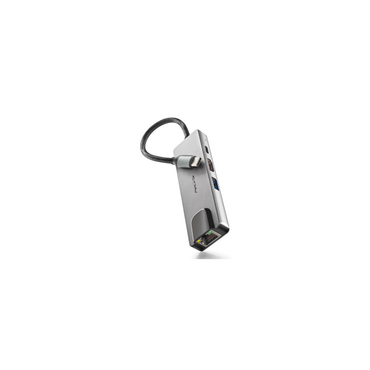 NGS NGS-HUB-0140 hub de interfaz USB 2.0 Type-C 5000 Mbit/s Aluminio, Negro