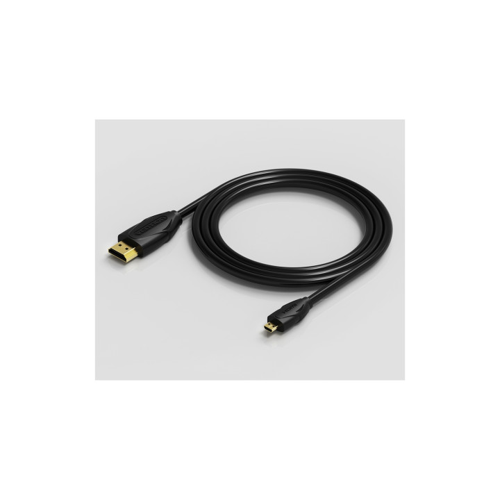 Vention Cable HDMI VAA-D03-B100/ HDMI Macho - Mini HDMI Macho/ 1m/ Negro
